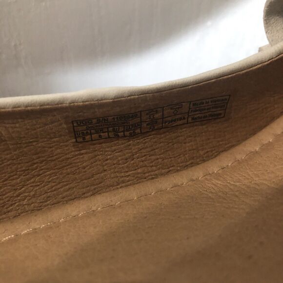 Ugg Fifi Pumps Heels Sz 8 Ruffle Ivory Coquette Preppy Light Academia Girly Twee - Picture 10 of 10